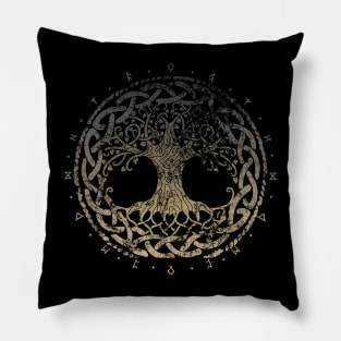 Yggdrasil, Tree of Life Nordic Mythology Pillow