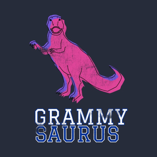 Grammy Saurus T Rex Distressed Pink Design Gift Idea Dinosaur Grandma Pink by joannejgg