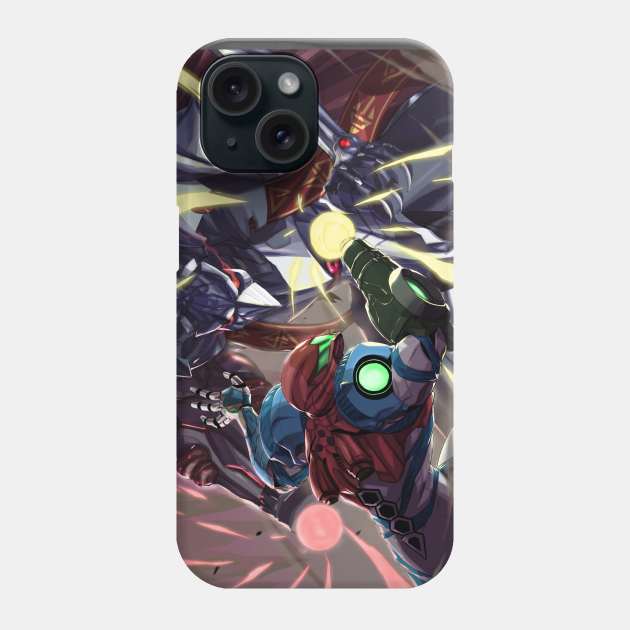 Samus Vs. Raven Beak Phone Case by Potemkin