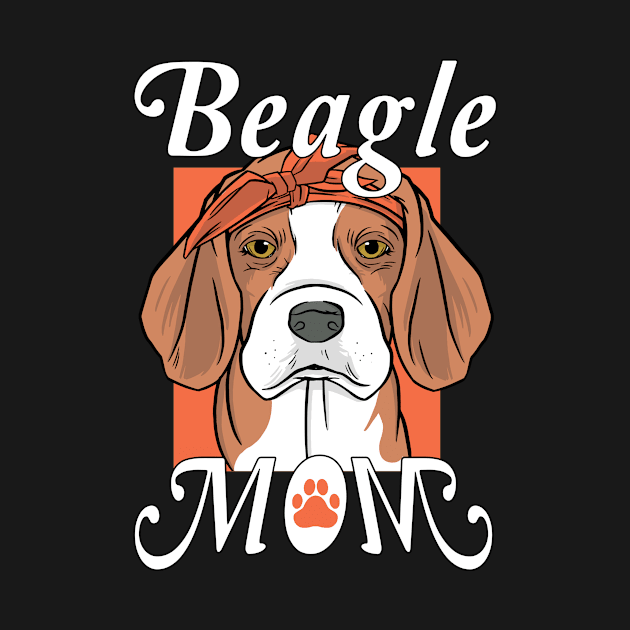 Beagle Doggy Mom  Mommy Mother by SiegfriedIlligDesign