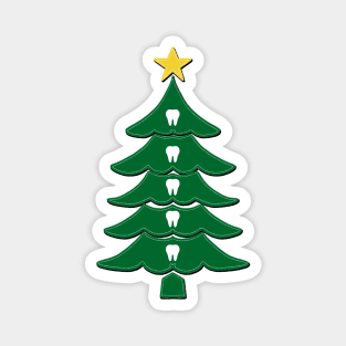 Molar Christmas Tree Magnet