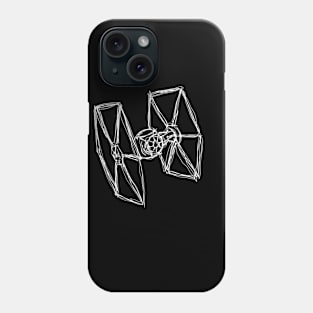 Tie Fighter Contour Phone Case