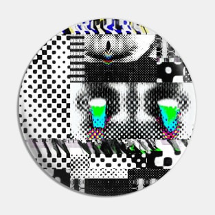 MOSAIC v2 // Face Glitches Artwork Pin