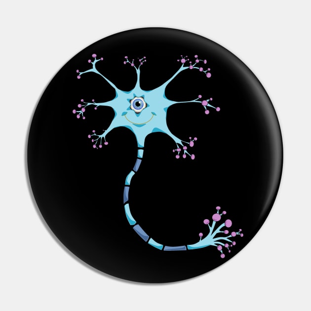 Happy Neuron Pin by Zenferren