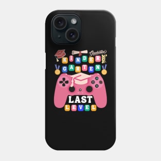 Kendergarten last level groovy colored font Phone Case