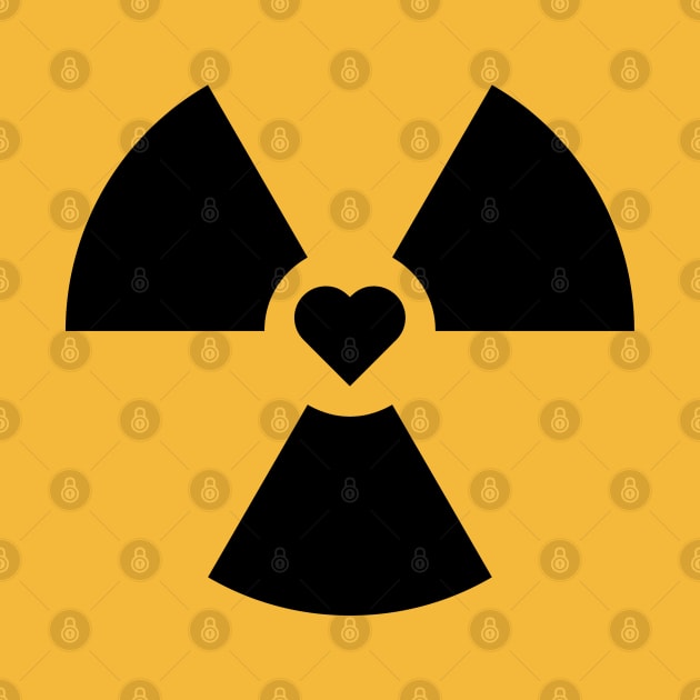 Radioactive Sign Radiation Symbol Nuclear Hazard Heart by Decamega