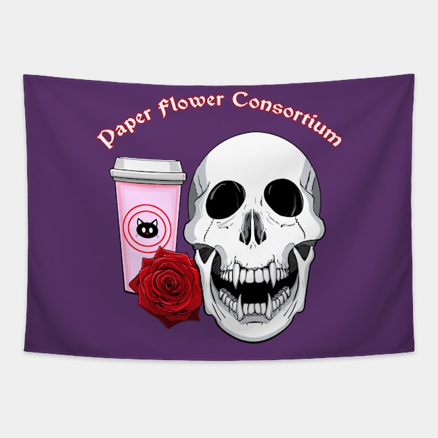 Paper Flower Consortium_Sticker Tapestry by eguizzetti