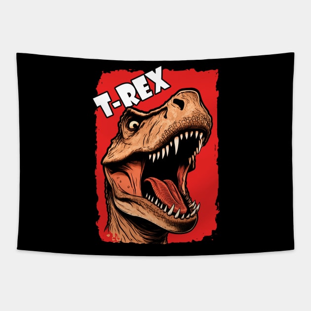 Tyrannosaurus Rex Prehistoric T-Rex Dino Animal Tapestry by Juka