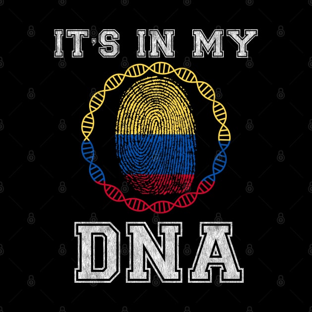 Colombia  It's In My DNA - Gift for Colombian From Colombia by Country Flags