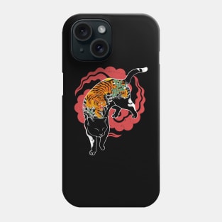 tiger tattoo cat Phone Case