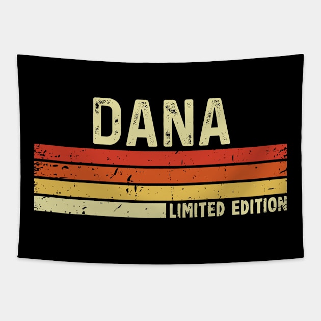 Dana First Name Vintage Retro Gift For Dana Tapestry by CoolDesignsDz