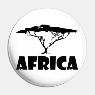 African Continent Tree Pin