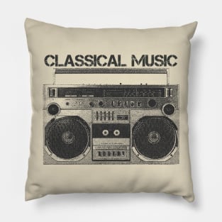 Classical Music / Hip Hop Tape Pillow