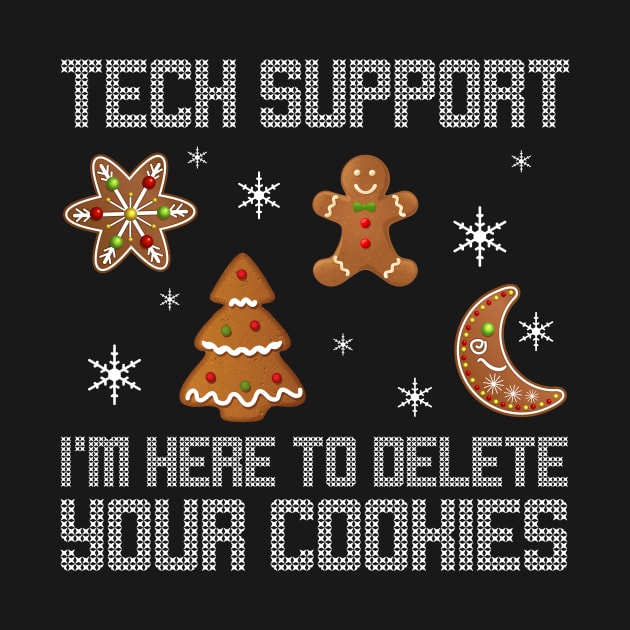 Funny Christmas Tech Support Shirt Computer Progra by TeeLovely