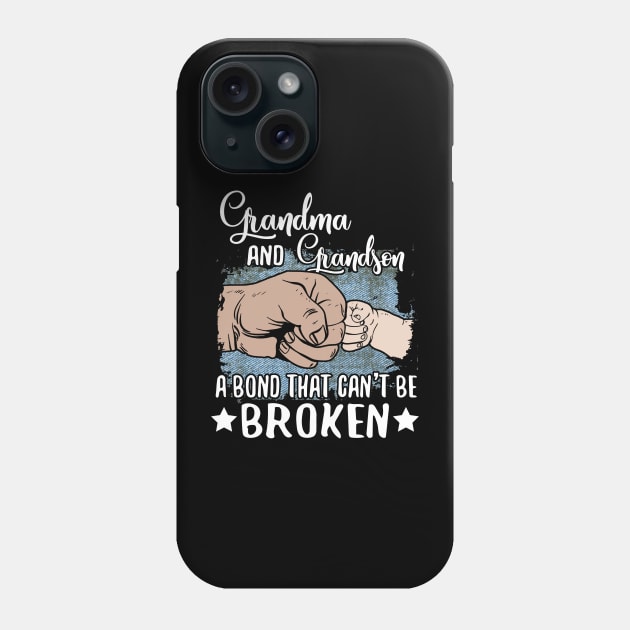 Grandma And Grandson A Bond That Can't Be Broken Phone Case by Wesley Mcanderson Jones