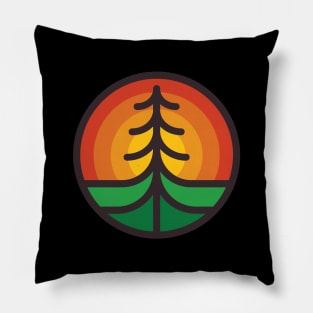 Tree and Sunset Pillow