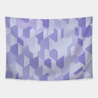 Abstract Geometric Hexagonal Pattern - purple pastel scheme Tapestry