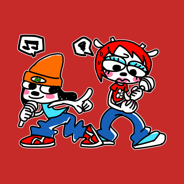 Parappa and Lammy by REDZtheARTIST