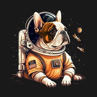 French Bulldog Astronaut T-Shirt