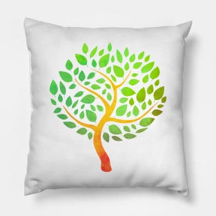 Come On Green Tree Pillow