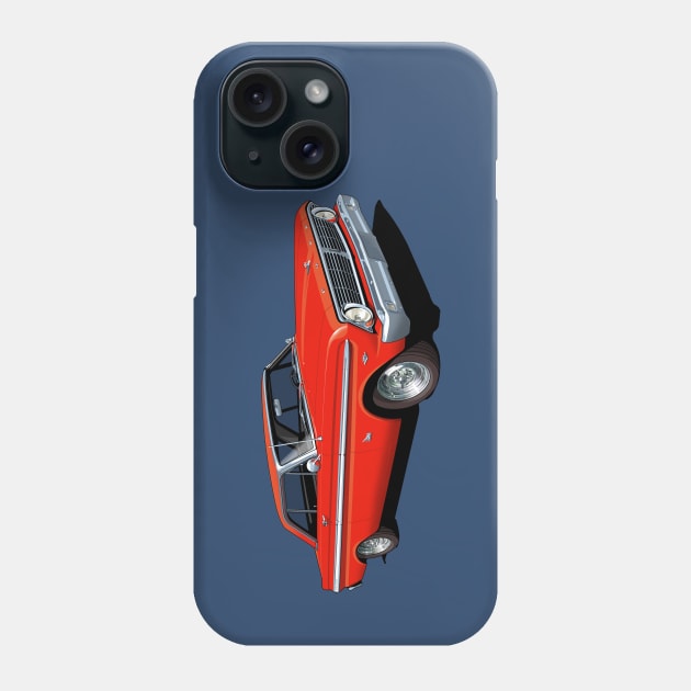 1965 Ford Falcon Futura in poppy red Phone Case by candcretro