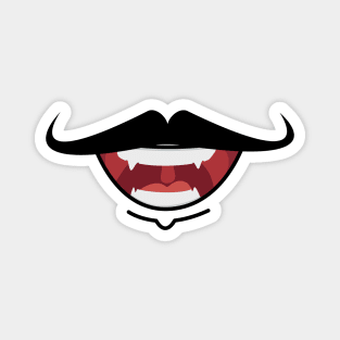 Funny Fangy Smily Mo Magnet