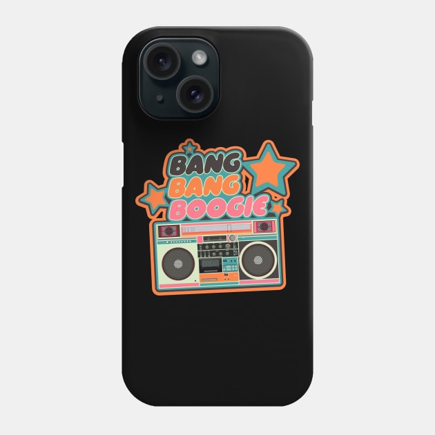 Bang Bang Boogie - Boombox - Ghettoblaster - Pop Art Design Phone Case by Boogosh