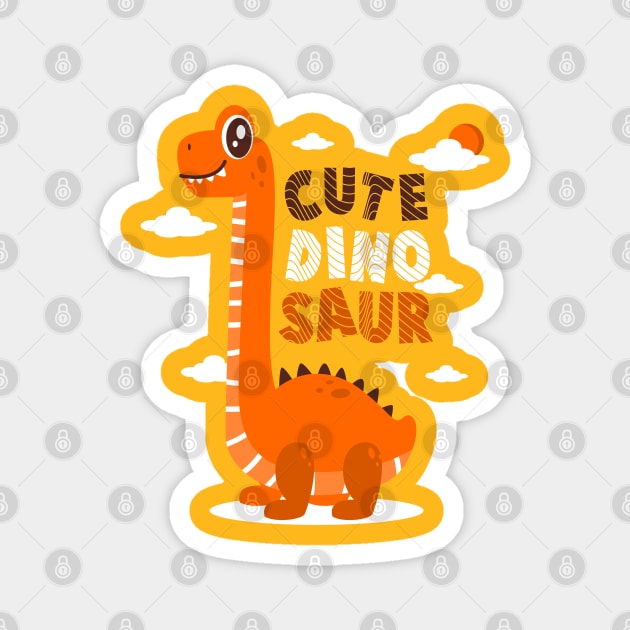 Cute dinosaur Magnet by Pixel Poetry
