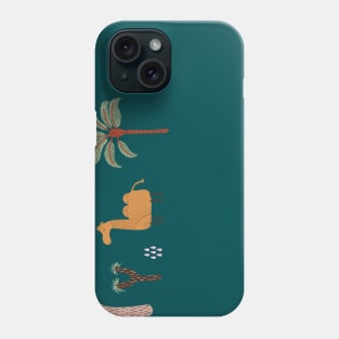 Camel with palm tree Phone Case
