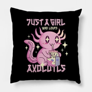 Just A Girl Who Loves Axolotls Pillow