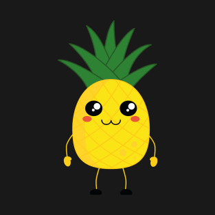 kawaii pineapple cartoon T-Shirt