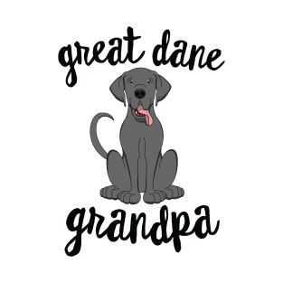 Blue Great Dane Grandpa Pawpa Dog Grandparents Grand Paw T-Shirt