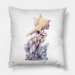 Triceratops Crystals Pillow