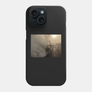 Steam Train prepares to leave railway station 1 Phone Case