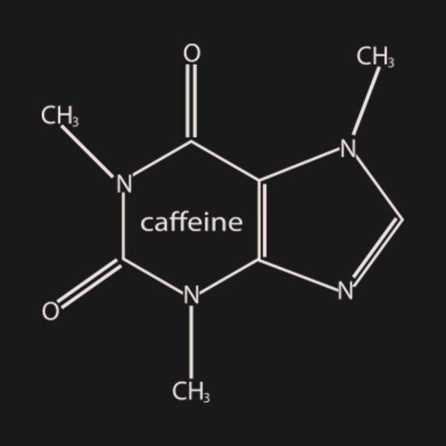 Caffeine Molecule Chemistry Periodic Table - Coffee - T-Shirt | TeePublic