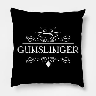 Gunslinger Character Class TRPG Tabletop RPG Gaming Addict Pillow