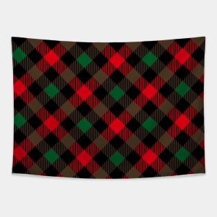 Pride Of Scotland Tartan Green Red And Black Tapestry