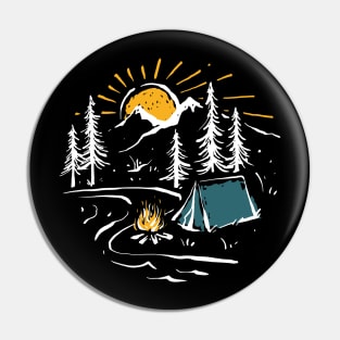 Camping Time Pin