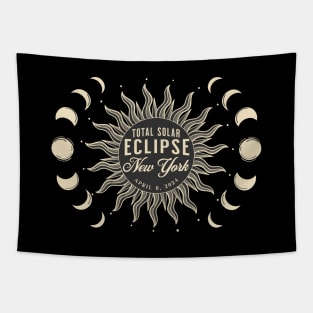 Total Solar Eclipse New York USA April 2024 Tapestry