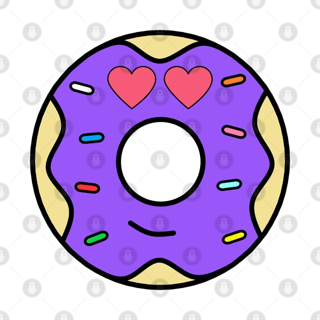 The Purple Valentine Donut by Bubba Creative