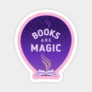 Books are magic - night sky full of stars Magnet