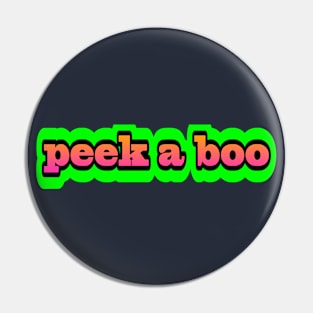 peek a boo Pin