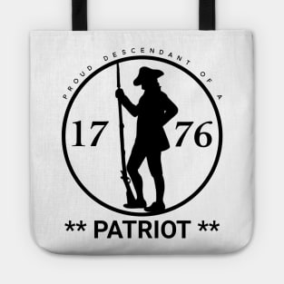 Proud Descendant of a Patriot Tote