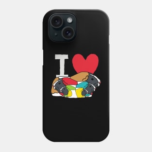 I Love Guinea Pigs Phone Case