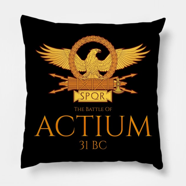 The Battle Of Actium Pillow by Styr Designs