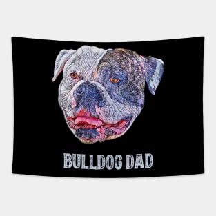 American Bulldog Dad Father's Day Gift Tapestry