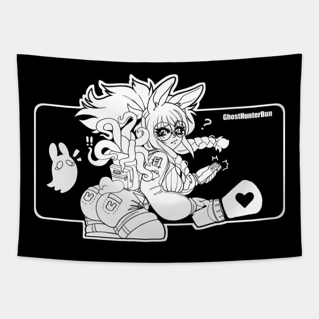 Ghost Hunter Bun Tapestry by CrypticCoffin