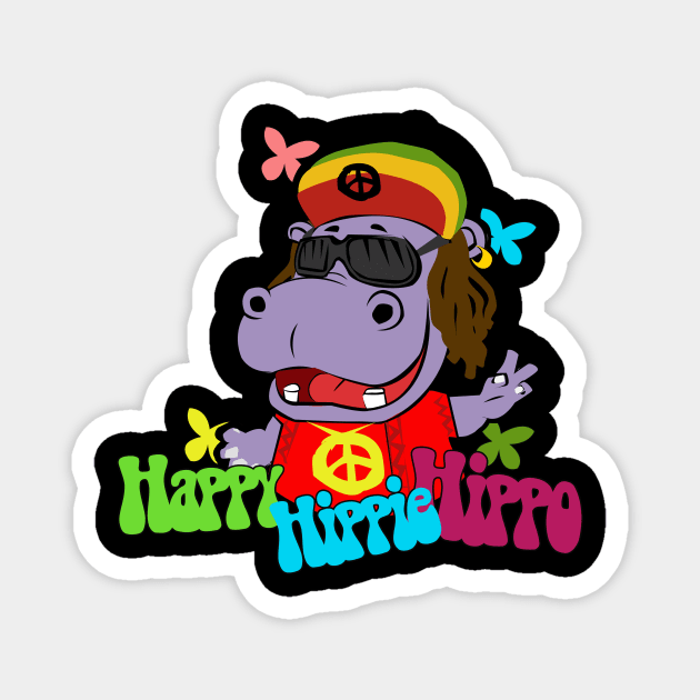 Hippie Costume Flower Power Peace Magnet by Alex21