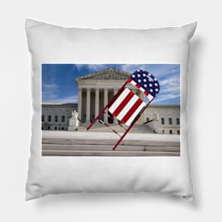 Folding Chair To The Supreme Court - American - Front Pillow