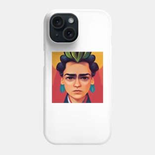 Frida Kahlo Portait | Digital Art Phone Case